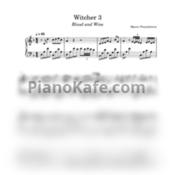 Ноты Марцин Пшибылович - Blood and wine - предпросмотр