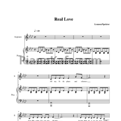 Ноты Regina Spektor - Real love - предпросмотр