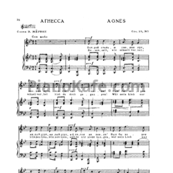 Ноты И. Брамс - Агнесса (Соч. 59 №5) - предпросмотр