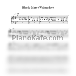 Ноты Lady Gaga - Bloody Mary - предпросмотр