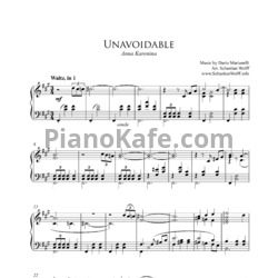 Ноты Dario Marianelli - Unavoidable - предпросмотр