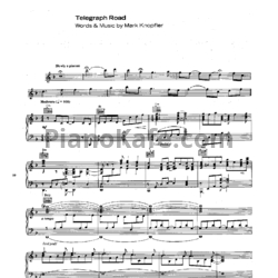 Ноты Dire Straits - Telegraph road - предпросмотр