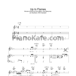 Ноты Coldplay - Up with the birds - предпросмотр