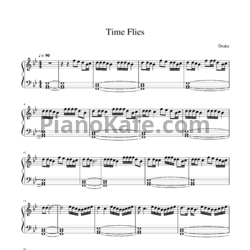 Ноты Drake - Time flies - предпросмотр