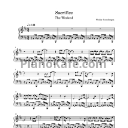 Ноты The Weeknd - Sacrifice - предпросмотр