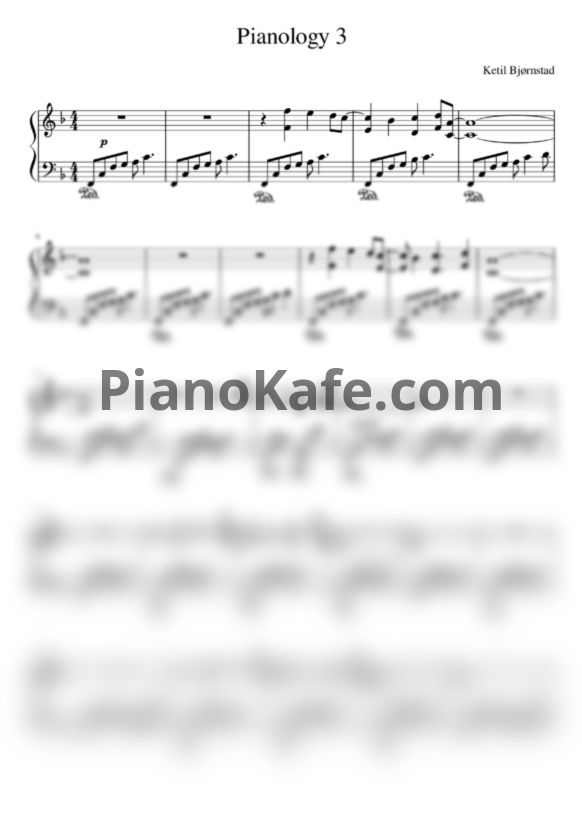 Ноты Ketil Bjornstad - Pianology 3 - PianoKafe.com