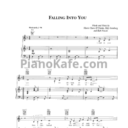 Ноты Celine Dion - Falling into you - предпросмотр