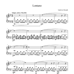 Ноты Ludovico Einaudi - Lontano - предпросмотр