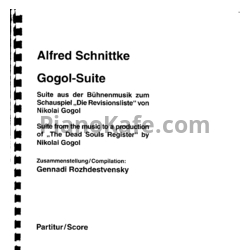 Ноты Альфред Шнитке - "Гоголь-сюита" в восьми частях (Op. 143) - предпросмотр