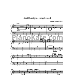 Ноты Avril Lavigne - Complicated (Версия 2) - предпросмотр