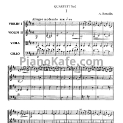 Ноты Александр Бородин - Струнный квартет №2 - предпросмотр