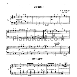 Ноты Детская тетрадь Моцарта - предпросмотр