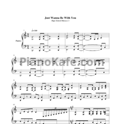 Ноты Zac Efron and Vanessa Hudgens - Just wanna be with you - предпросмотр