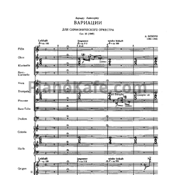 Ноты Антон Веберн - Вариации для симфонического оркестра (Op. 30). Партитура - предпросмотр