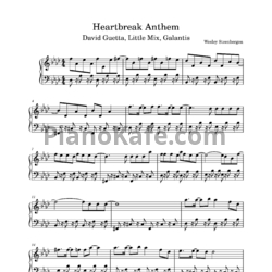 Ноты Galantis, David Guetta & Little Mix - Heartbreak anthem - предпросмотр