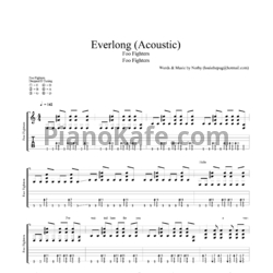 Ноты Foo Fighters - Everlong