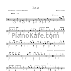 Ноты Riccardo Cocciante - Belle (Переложение для гитары)