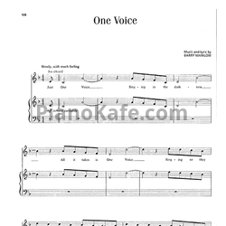 Ноты Barry Manilow - One voice - предпросмотр