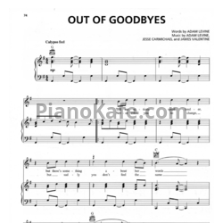 Ноты Maroon 5 feat. Lady Antebellum - Out of goodbyes - предпросмотр