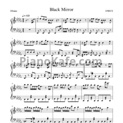 Ноты Oneus - Black mirror - предпросмотр