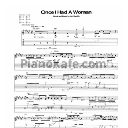 Ноты Jimi Hendrix - Once I had a woman - предпросмотр