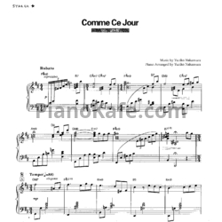 Ноты Yuriko Nakamura - Comme ce jour - предпросмотр