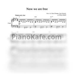 Ноты Hans Zimmer - Now we are free (Piano cover) - предпросмотр