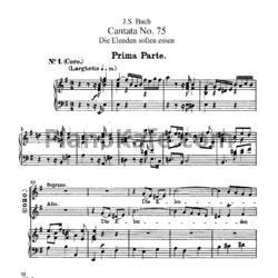 Ноты И. Бах - Кантата №75 "Die elenden sollen essen" (BWV 75) - предпросмотр