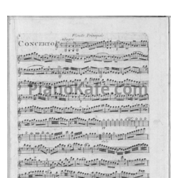 Ноты Франсуа Девьен - Концерт для флейты с оркестром №3 соль мажор (Партии) - предпросмотр