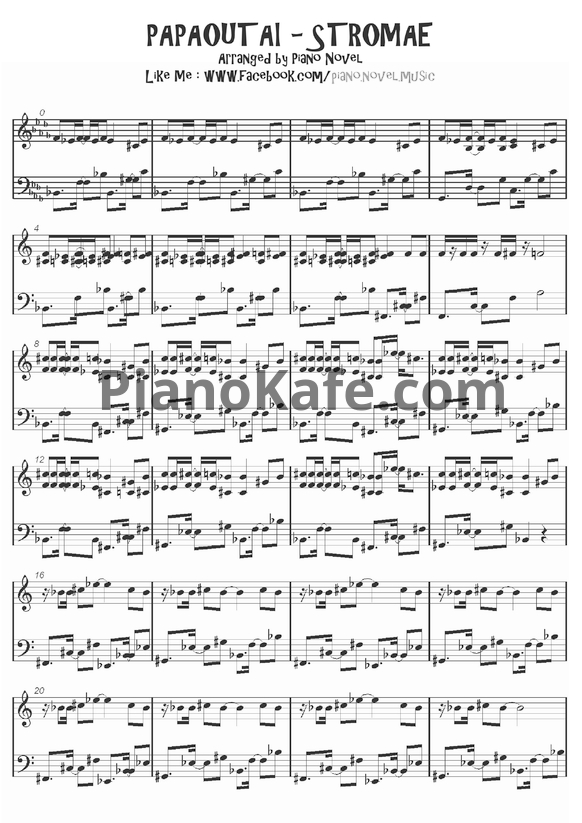 Ноты Stromae - Papaoutai - PianoKafe.com