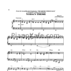Ноты John Williams - Yoda's theme  - предпросмотр