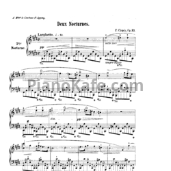 Ноты Фредерик Шопен - 2 ноктюрна (Op. 27) - предпросмотр