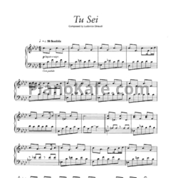 Ноты Ludovico Einaudi - Tu sei - предпросмотр