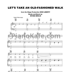 Ноты Irving Berlin - Let's take an old-fashioned walk - предпросмотр