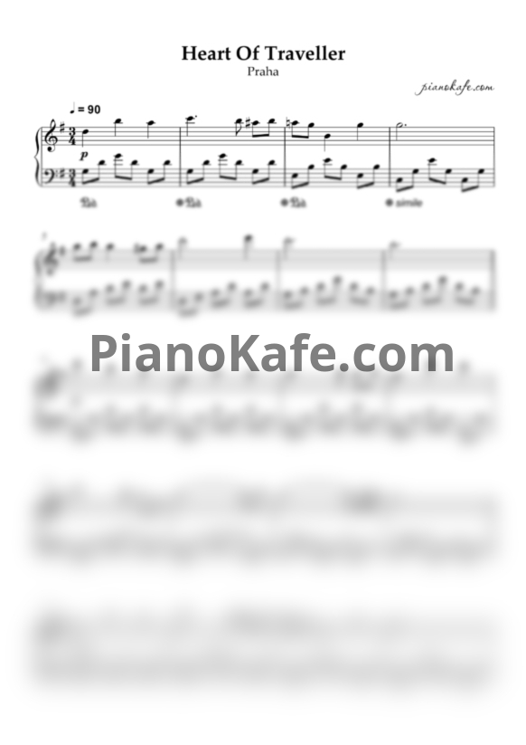 Ноты Praha - Heart of traveller - PianoKafe.com