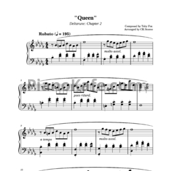 Ноты Toby Fox - Queen - предпросмотр