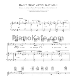 Ноты Barbara Streisand - Can't help lovin' dat man - предпросмотр