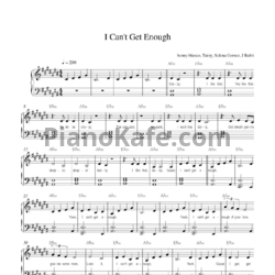 Ноты benny blanco, Tainy, Selena Gomez, J Balvin - I can't get enough - предпросмотр