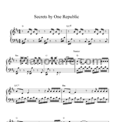 Ноты One Republic - Secrets