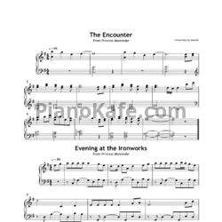 Ноты Joe Hisaishi - The Encounter & Evening at the Ironworks - предпросмотр