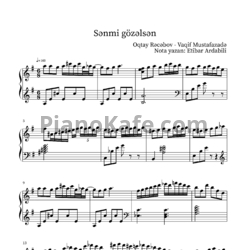 Ноты Vaqif Mustafazadə - Sənmi gözəlsən - предпросмотр