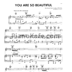 Ноты Joe Cocker - You are so beautiful - предпросмотр