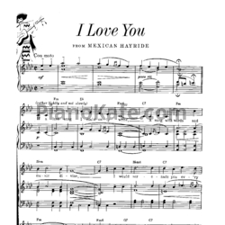 Ноты Cole Porter - I love you - предпросмотр