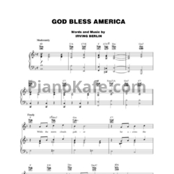 Ноты Irving Berlin - God bless America - предпросмотр