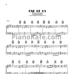 Ноты Joan Osborne - One of us (Версия 2) - предпросмотр