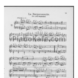 Ноты Фридрих Бургмюллер - Этюд La Bergeronnette (The little shepherdess) (Op. 100, №11)	 - предпросмотр