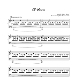 Ноты Balázs Havasi - 28 waves