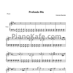 Ноты Fabrizio Paterlini - Profondo blu - предпросмотр