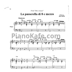 Ноты Nino Rota - La passerella di 8 e mezzo - предпросмотр