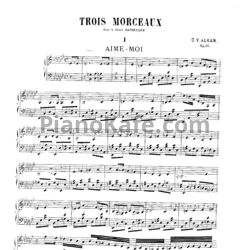 Ноты Шарль Алькан - Три пьесы в патетическом духе (Op. 15) - предпросмотр